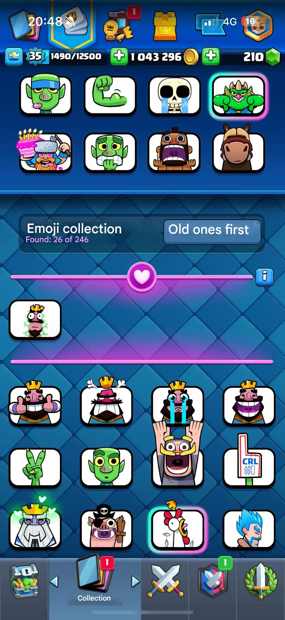 CR517 Top Account 6800 Trophies 6 Cards Level 14 One Evolution 41k Brawl Cups 